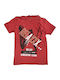 Kinderhemd Kurzarm Red