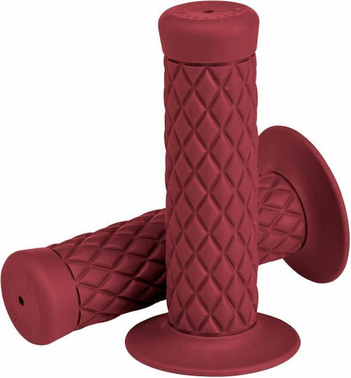 Biltwell Geschlossene Griffe Lenker 22mm Länge:12,7cm Thruster Mittel 6702-0378 Rot