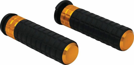 Arlen Ness Γκριπ Κλειστά Τιμόνι 25,4mm Speedliner Cable Dual 500-018 Χρυσό