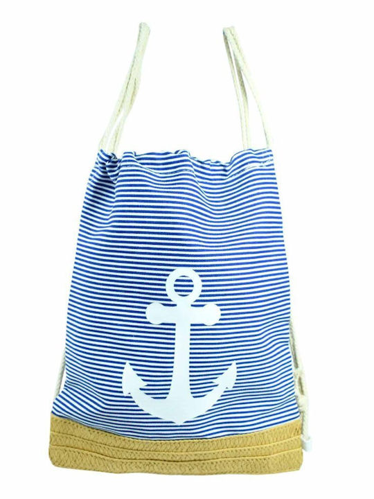 Fabric Blue Beach Bag
