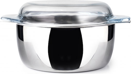 Ibili Frying Pan Basket Lid Stainless Steel 18/10 20 Cm 2 L Silver
