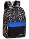 Patio Schulranzen Rucksack Junior High-High School Schwarz 26Liter