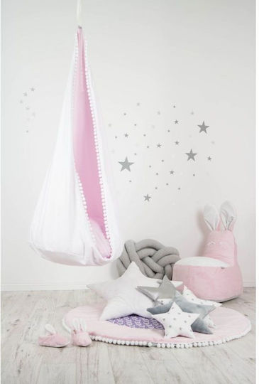 Eli Neli Fabric Hanging Swing Nest 70x70x70cm White