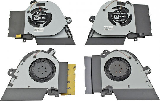 CPU-Lüfter CPU + GPU Asus ROG Zephyrus GU502DU GU502GV GX505DW GA502D 4-Pin 12V 1A 13NR02U0T03011 13NR01V0T13111