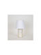 Ceramic Table Lamp with White Shade and Gold Base 2pcs