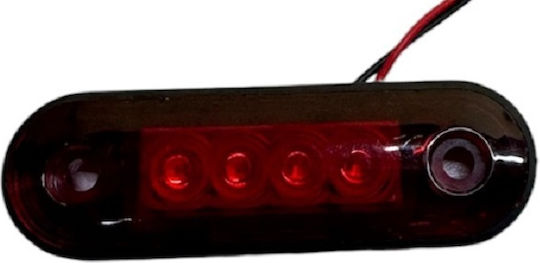 Led Φώς Όγκου Χωνευτό Κόκκινο 24v 1τμχ