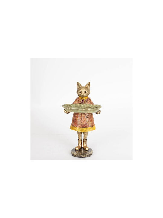 Decorative Cat Polyresin 14.5x14.5x27cm 1pcs