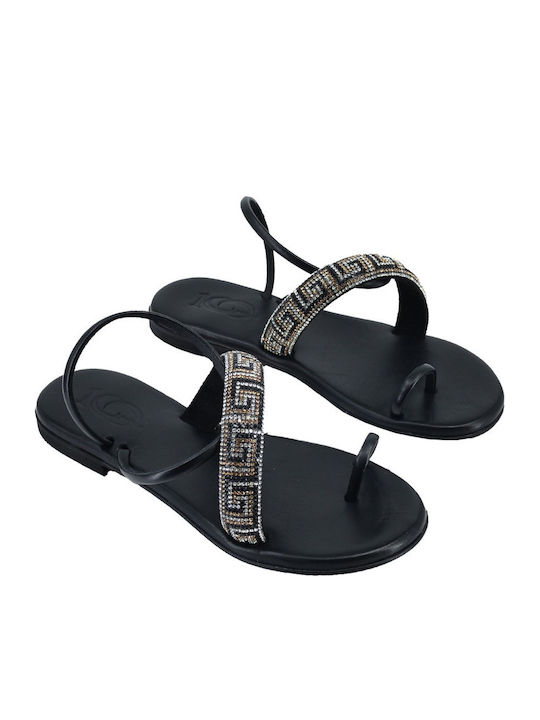 Dermatina 100 Sandale Casual Damă Din Piele Negru