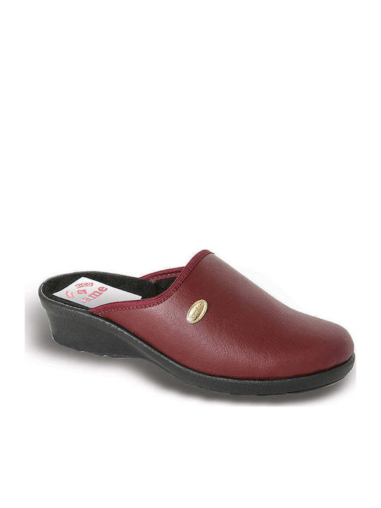 FAME Papuci de Damă de Iarnă Burgundy