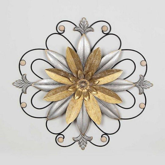 Wall Decor Gold from Metal 63x5x63cm