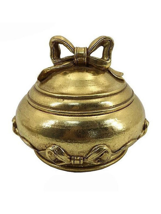 Μπιζουτιερα Πολυρεζιν Χρυση 14x14x11.2cm 13159 752-17069 Μπιζουτιερα Πολυρεζιν Χρυση 14x14x11.2cm 13159 752-17069