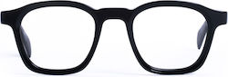 Valeur Lunettes Acetate Prescription Eyeglass Frame Black