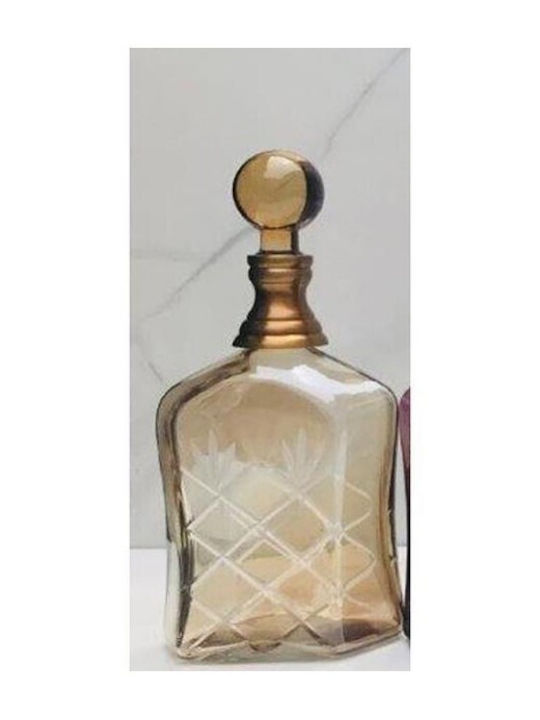 Metallic Decanter with Stopper Honey