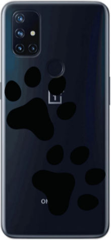 Oneplus Nord 10 Paws Transparent Silicone Tpu Θήκη