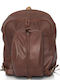 Leder Damentasche Rucksack Braun