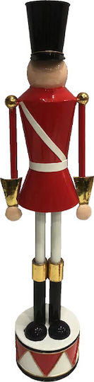 InTheBox Nutcracker de Crăciun Roșu din Metal Înălțime 45cm.