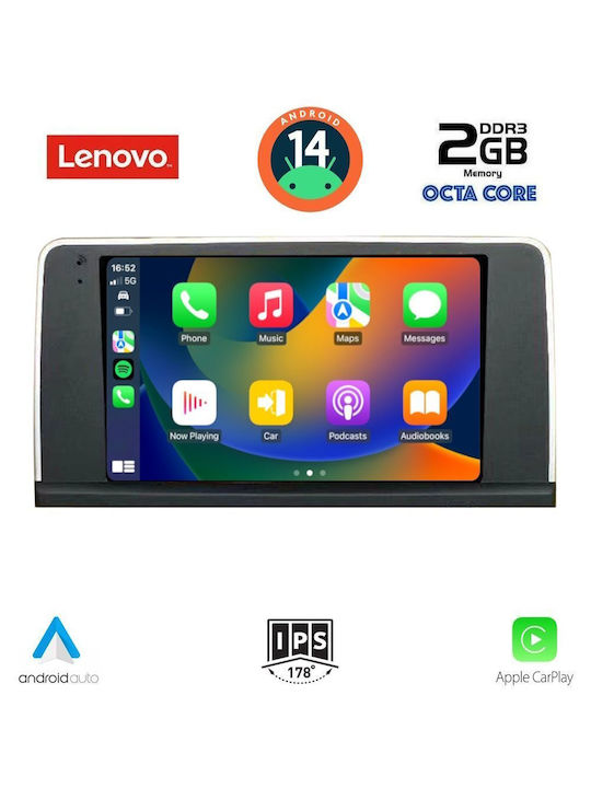 Lenovo Ηχοσύστημα Αυτοκινήτου για BMW X3 (F25) 2011-2013 (Bluetooth/USB/AUX/WiFi/GPS/Apple-Carplay/Android-Auto) με Οθόνη Αφής 9"