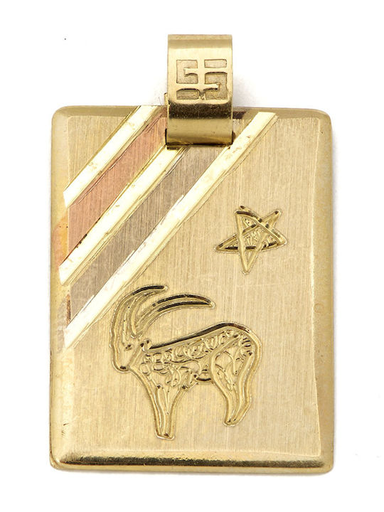 Tasoulis Jewellery Collection Charm Ζώδιο από Χρυσό 14Κ