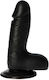 Toyz4lovers Glass Dildo with Balls and Suction Cup Black 17cm