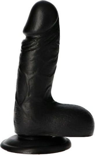 Toyz4lovers Glass Dildo with Balls and Suction Cup Black 17cm