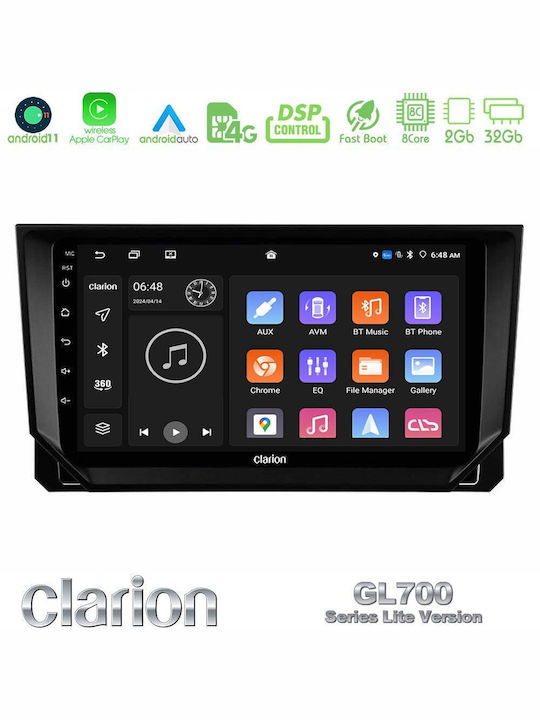 Clarion Автомобилна Аудио Система (Блутут/USB/WiFi/GPS/Apple-Carplay/Android-Auto) с Тъчскрийн 9"