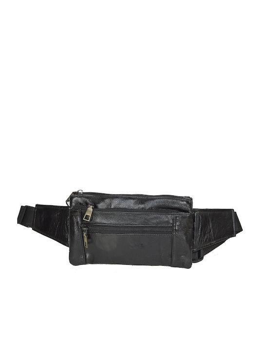 AC 825 Leather Waist Bag Black