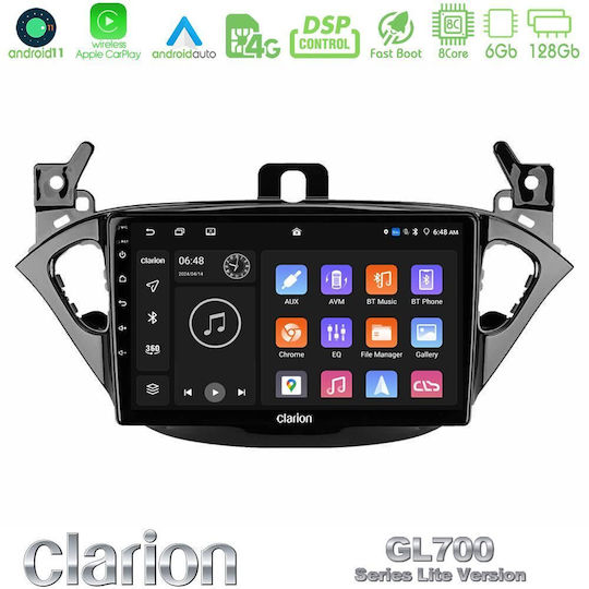 Clarion Car Audio System for Opel Corsa / Adam 2014> (Bluetooth/USB/WiFi/GPS/Apple-Carplay/Android-Auto) with Touch Screen 9"