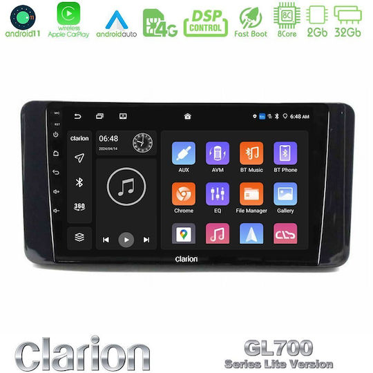 Clarion Car Audio System for Skoda Kamiq 2019-2022 Bluetooth USB Wi-Fi GPS Apple CarPlay Android Auto with 9 Inch Touch Screen