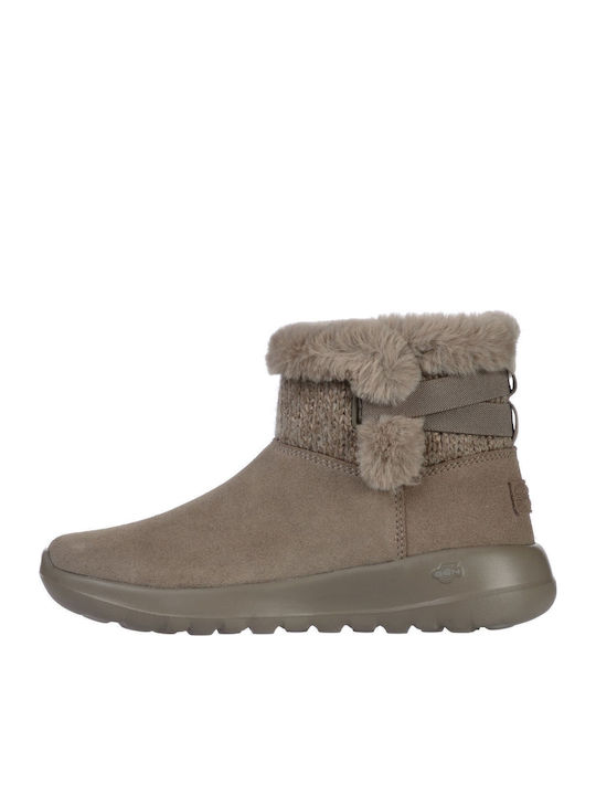 Skechers Дамски Ботуши Кафяви
