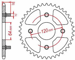 Rear Sprocket 1509 41 Teeth Sfr51217