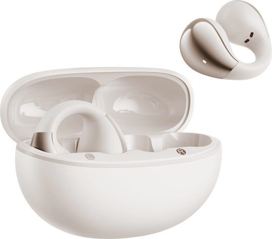 QCY Crossky C30 Open Ear Bluetooth Handsfree Earphones with Sweat Resistance and Charging Case White
