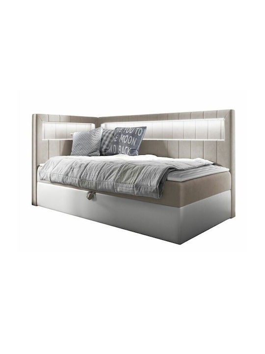Baltimore 172 Bed Single Upholstered with Fabri...