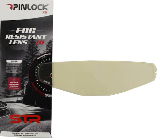 Ζελατίνα Str Pinlock/dks177 Clear Αντιθαμβωτική Str R1 Gear R1 Eco Σετ 691-30-355177