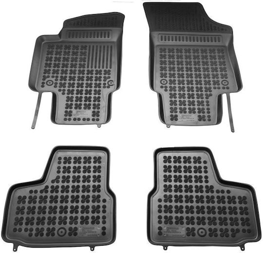 Carro 238339 3D Rubber Tray Mats Volkswagen Up 2012+ Tray Type Black 4 Pieces