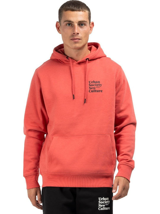 District75 Sweatshirt with Hood coral