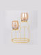Candle Holder suitable for Tealights Glass in Brown Color 20x30.5x9cm 1pcs