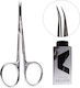 Alezori Alezori Nail Scissors with Curved Tip Silver SX-23/1M 1 Piece