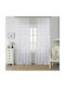 Homeone Vorhang mit Bleistiftfalten Weiß 270x270cm