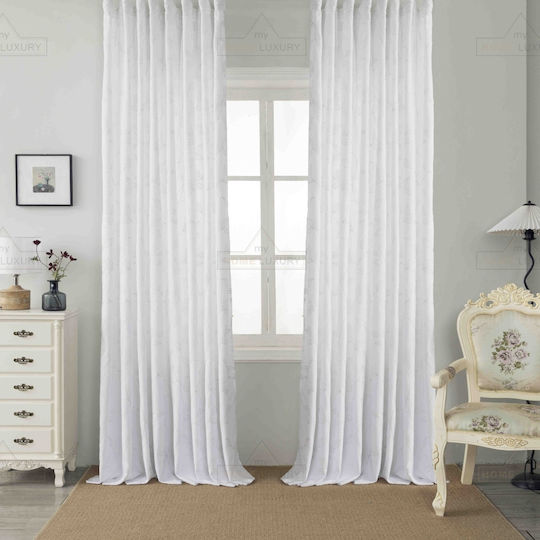 Homeone Завеса с Плик с писалка Бяла 270x270бр