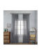Homeone Curtain with Pencil Pleat Gray 270x295cm