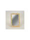 Wandspiegel mit Gold Kunststoff Rahmen 31.3x21cm 1Stück