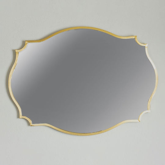 751-11033 Wandspiegel Oval Gold 90x60cm 751-11033 Wandspiegel Oval Gold 90x60cm