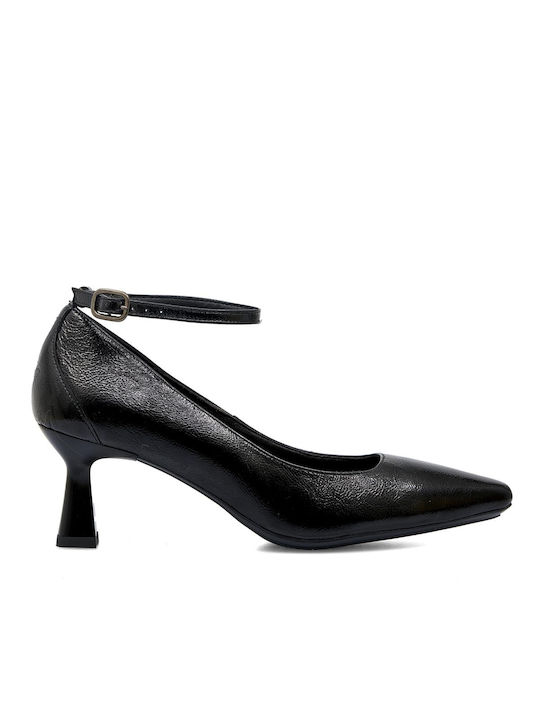 Desiree Patent Leather Black Heels