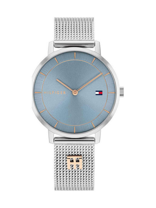 Tommy Hilfiger Ceas Dama 35mm Cu Baterie Cu Brățară Argintie Din Oțel