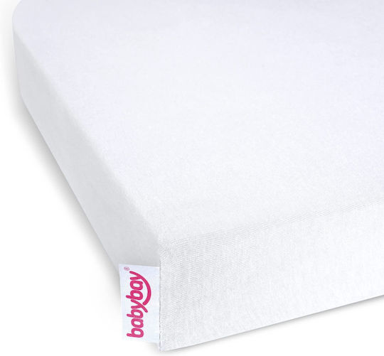 Babybay Fitted White Baby Sheets