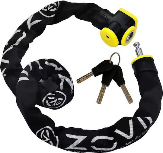 Zovii Motorcycle Chain Lock Motorcycle Chain Lock with Alarm & 10mm Pin