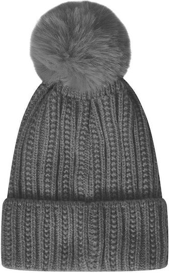 Beanie Beanie Knitted in Gray color