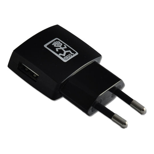 2GO Incarcător Fără Cablu Cu Port USB-A Negru