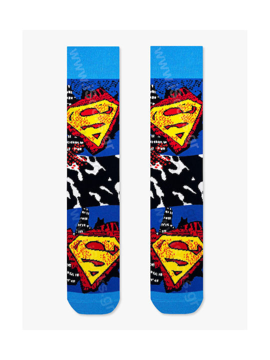 Dc Cotton Sock Superman Designs Blue