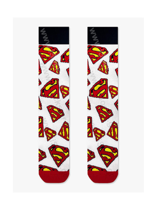 Dc Cotton Sock Designs Superman White